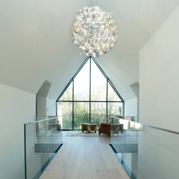 A bespoke new build house upstairs view